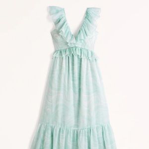 Drama Ruffle Maxi Dress from Abercrombie